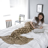 Big Mermaid Tail Blanket Crochet  for Adult